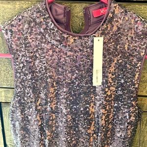 Purple Sequin Maxi Dress